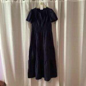 Quince 100% Organic Cotton Tiered Maxi Dress